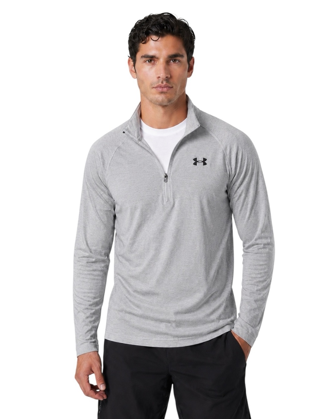 Under Armour Light Gray Quarter-Zip Athletic Pullover- price is for 1